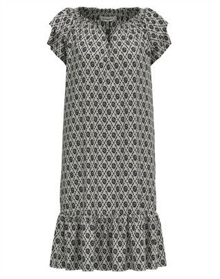 Sunrise CC Crop Sofia Kjole - Offwhite/Black